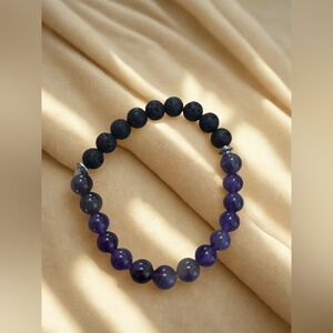 💜 Amethyst Serenity Diffuser Bracelet — Blessed Vibe Strings